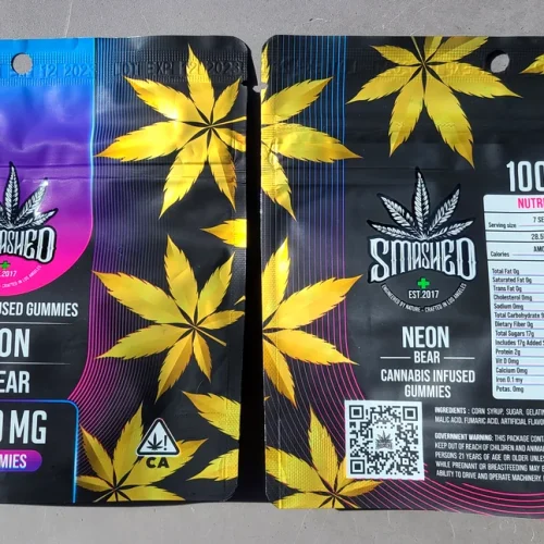 Smashed Neon Gummy Bears 1000Mg