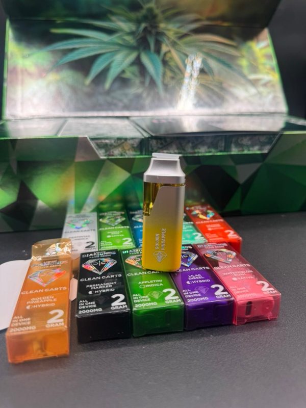 CLEAN CARTS V2 DISPOSABLE LIQUID DIAMONDS + LIVE RESIN