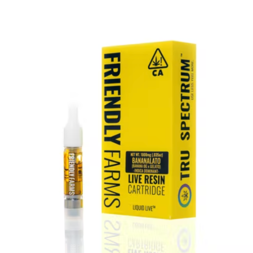 Friendly Farms | Bananalato Live Resin Cartridge