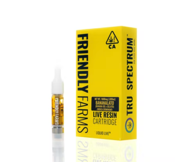 Friendly Farms | Bananalato Live Resin Cartridge