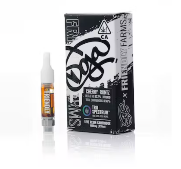 Friendly Farms X Doja Pak | Cherry Runtz Live Resin Cartridge