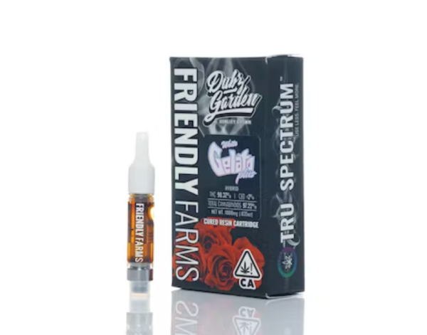 Friendly Farms X Dubz Garden | White Gelato Plus Cured Resin Cartridge
