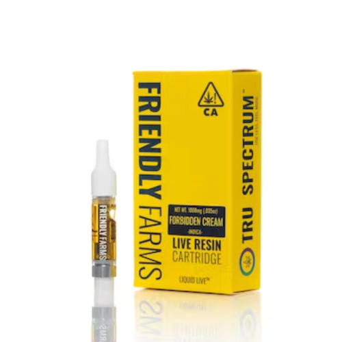 Friendly Farms | Forbidden Cream Live Resin Cartridge