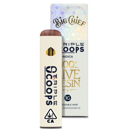 Big Chief | Triple Scoops Live Resin Disposable